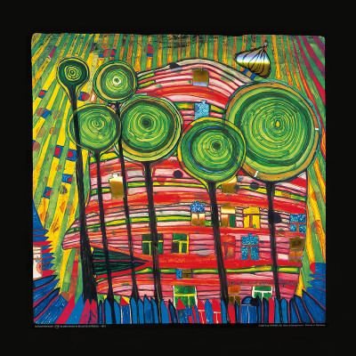 Dingsdas wachsen in geliebten Gärten von Friedensreich Hundertwasser